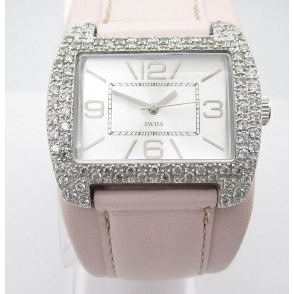 Women's DMQ Quartz Analog 39mm Swiss Dial Causal Crystal Watch‎ (E161)